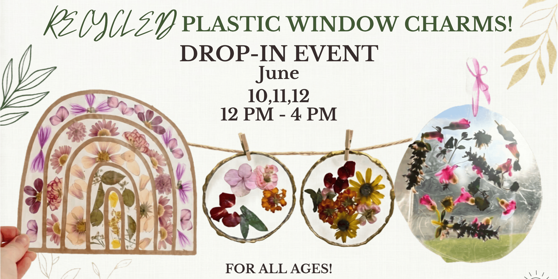 Mini Maker Summer Craft Series - Recycled Plastic Window Charms